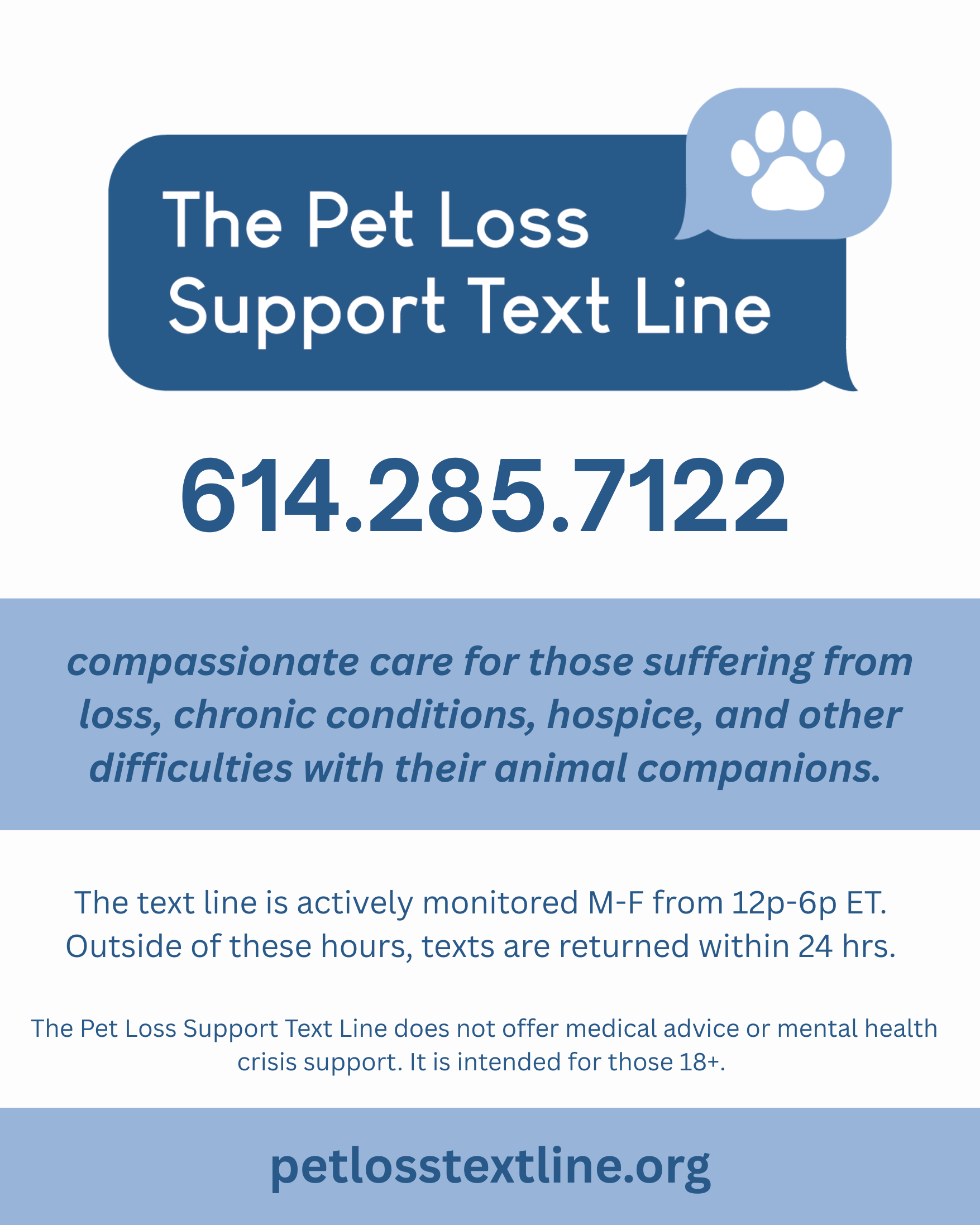 Support the  Pet Loss Support Text Line campaign photo, 4 of 5