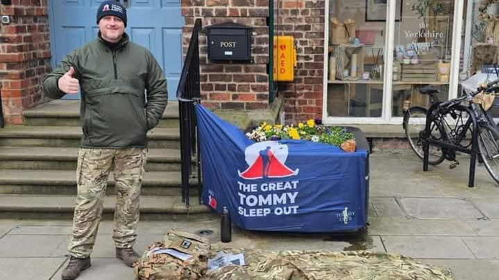 Support for 150 mile walk for homeless veterans.