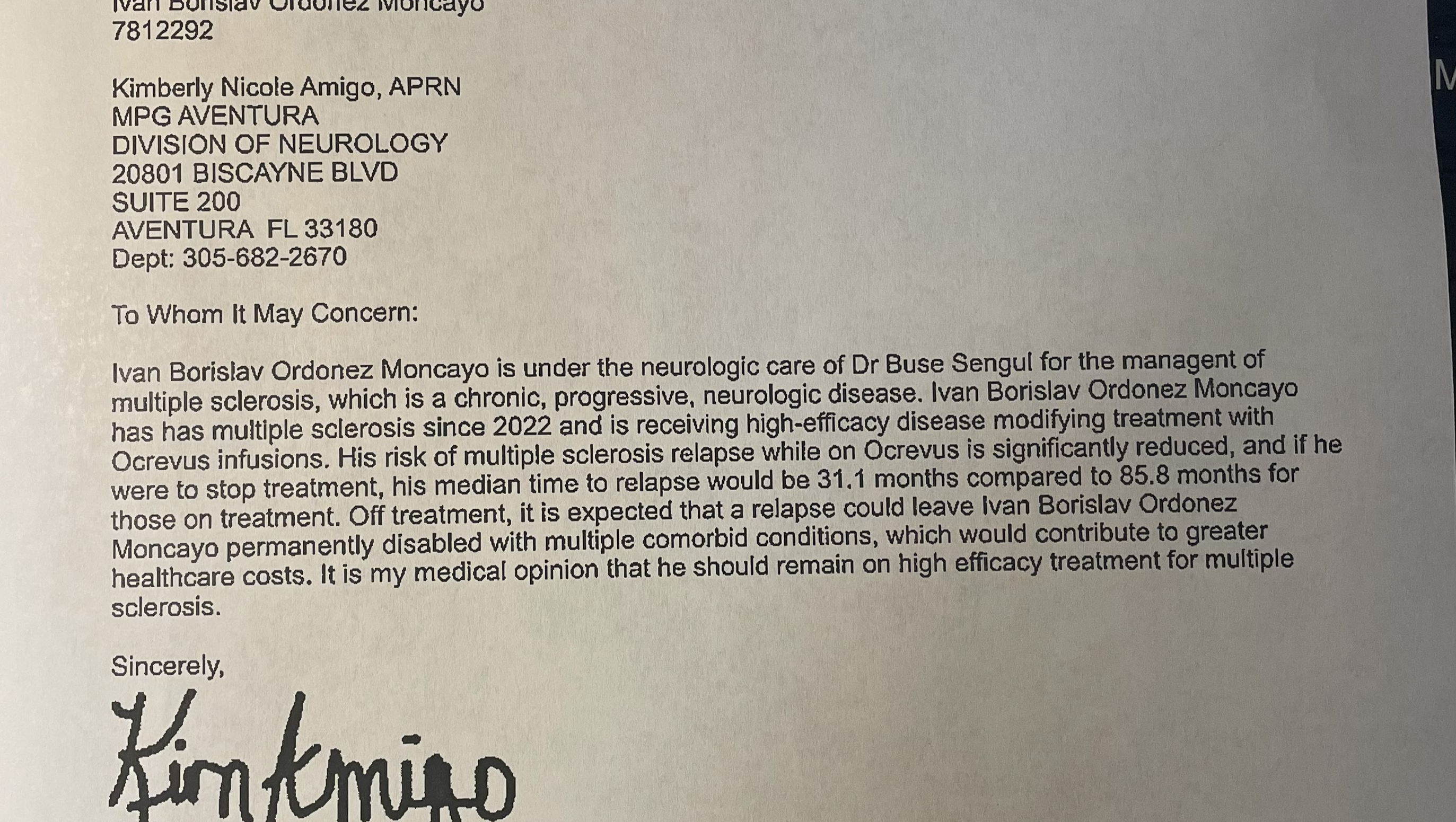 Daily and Medical Expenses Due to Multiple Scleorosis MS photo