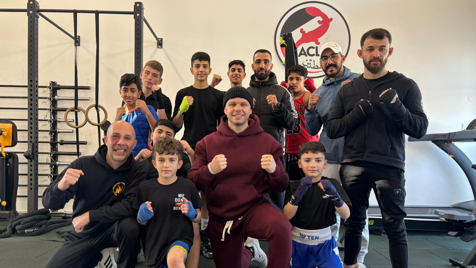 Boxe contro l'assedio - Shamrock & Olive Tree for Palestine