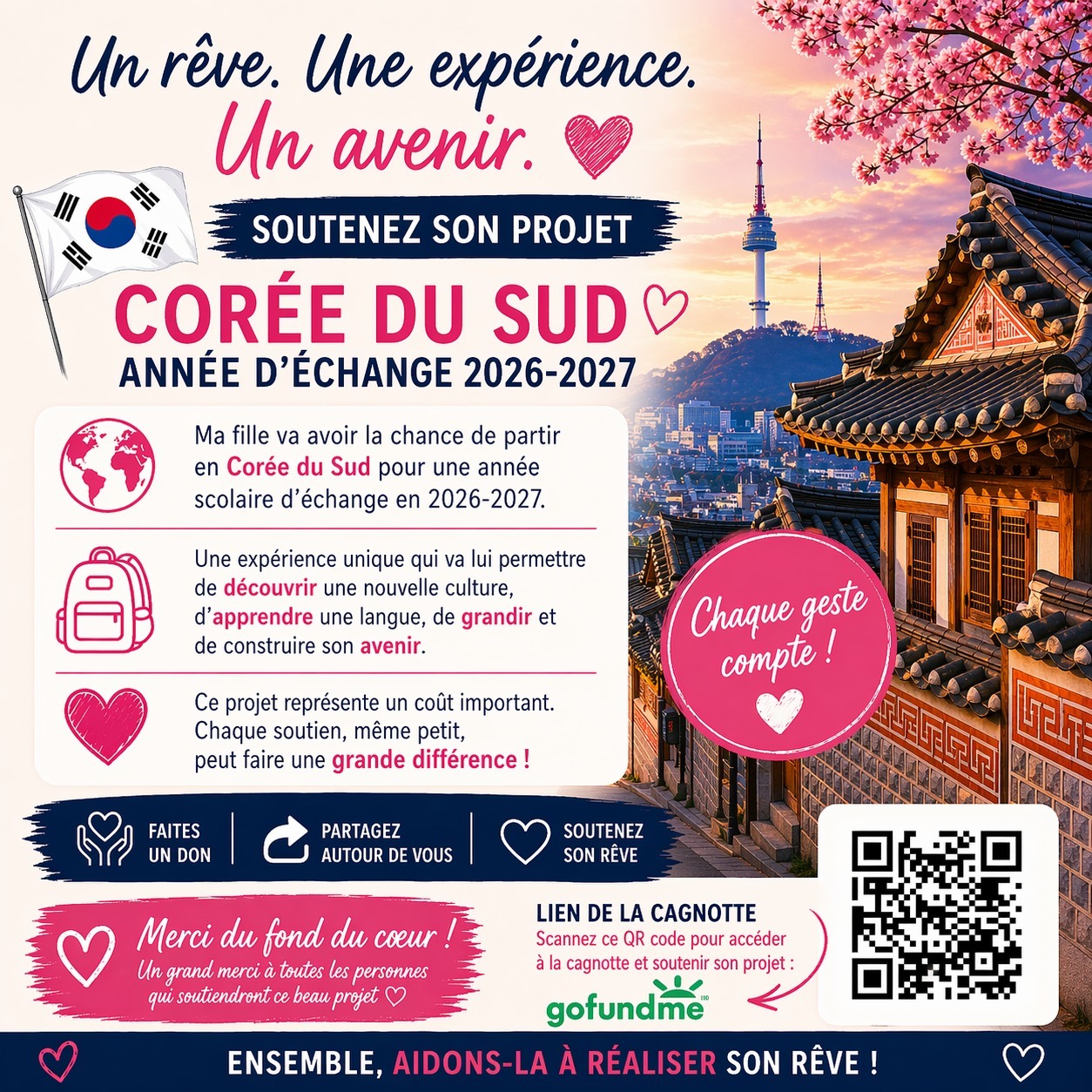 Mobilité 2026-2027 Corée du Sud-South Korea Exchange Year campaign photo, 5 of 7