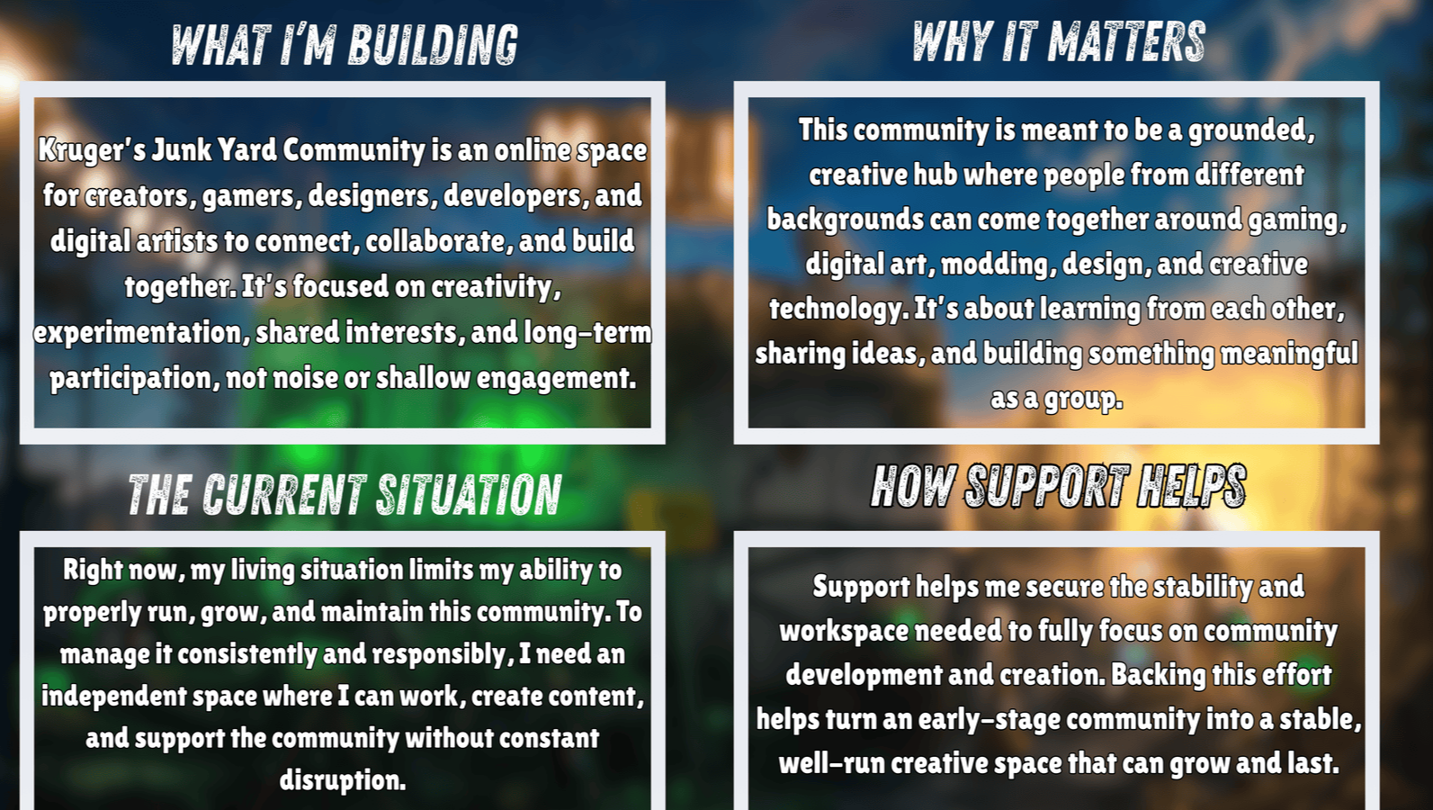 Support TJ’s Vision for a Lasting Creative Community photo