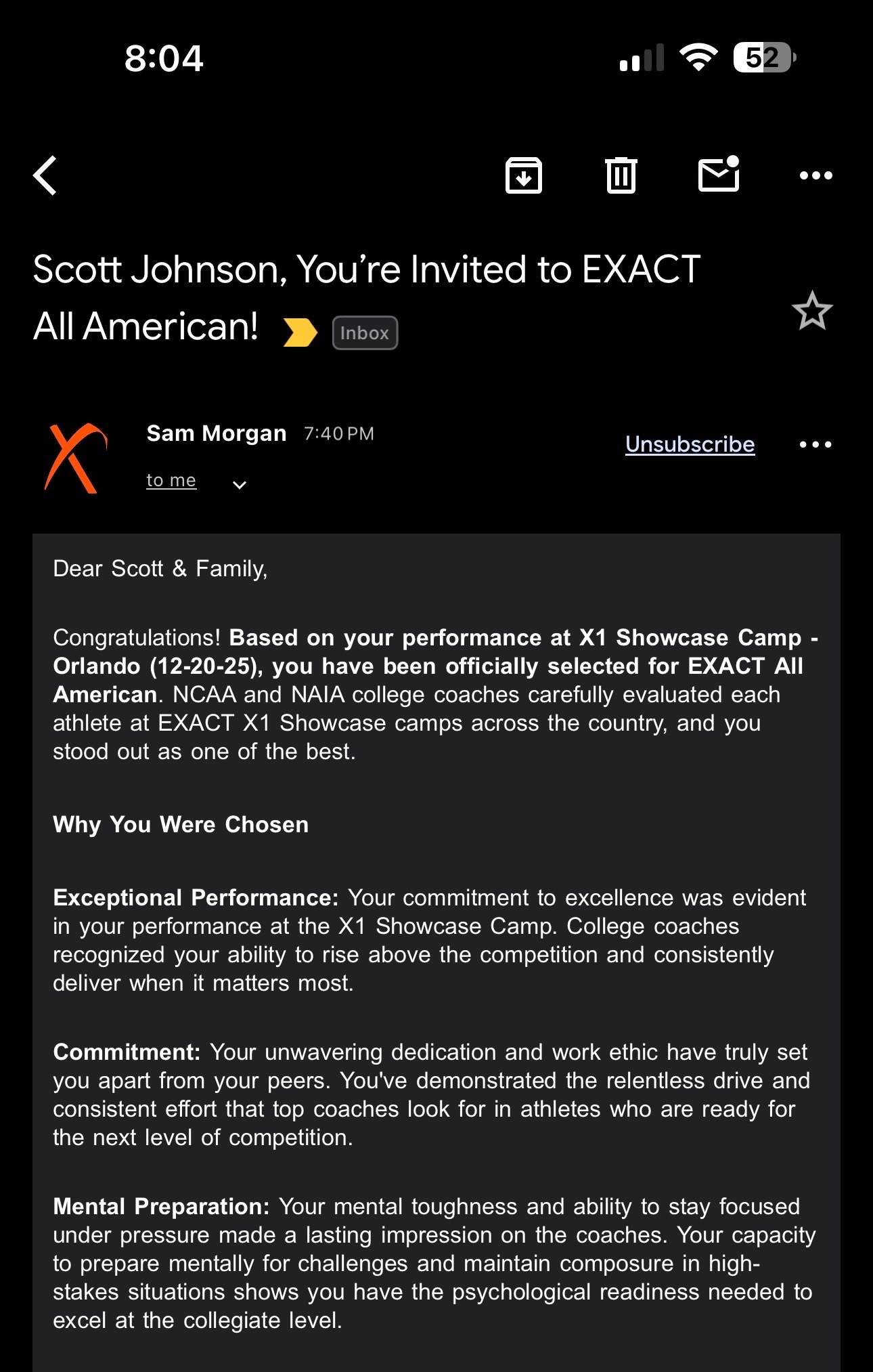 Help Scott Attend All-American Football Camp in London campaign photo, 2 of 7