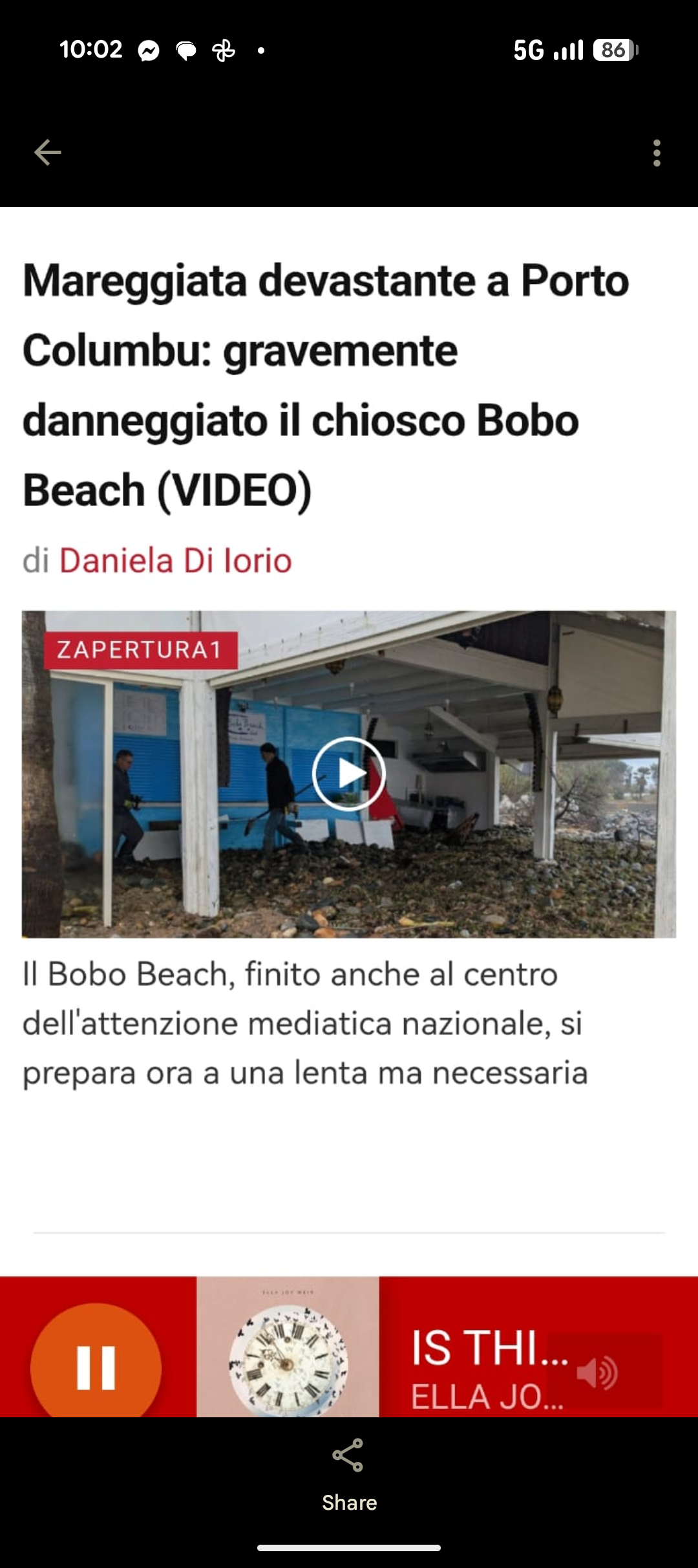 Foto della campagna Un aiuto per sistemare la devastazione di ciclone Harry, 7 di 8