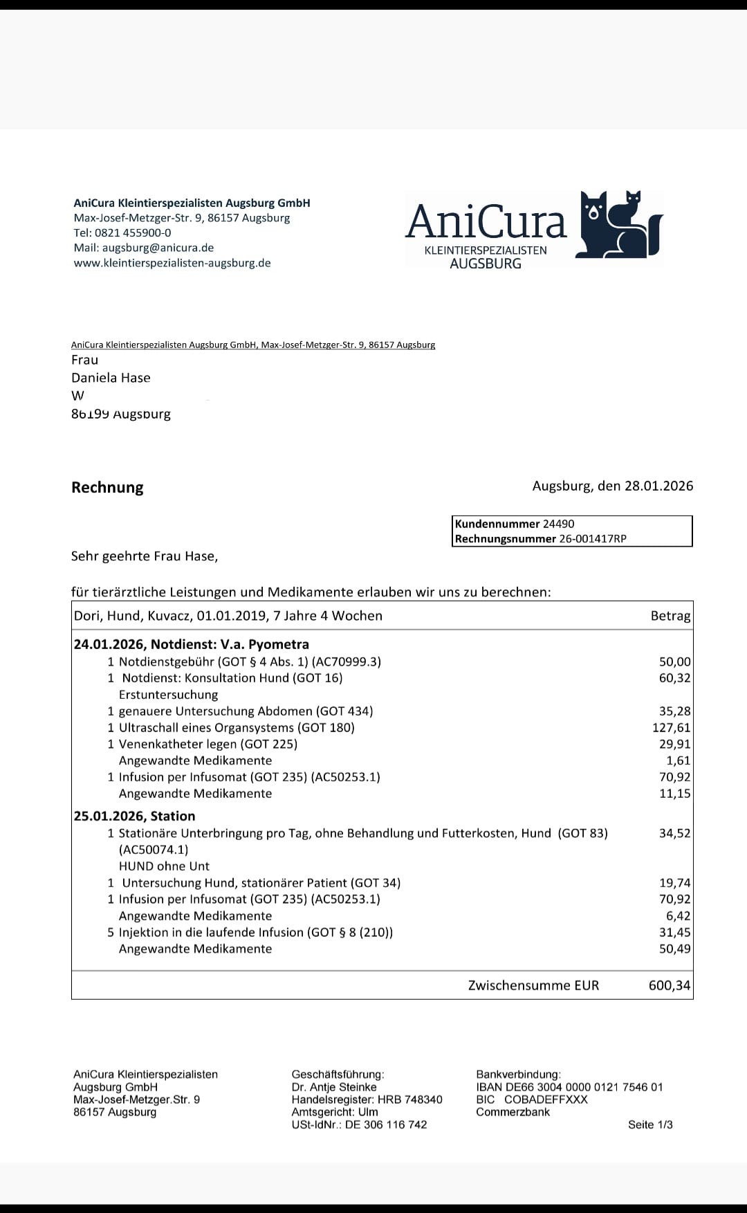 Spendenaufruf für Dori campaign photo, 2 of 7