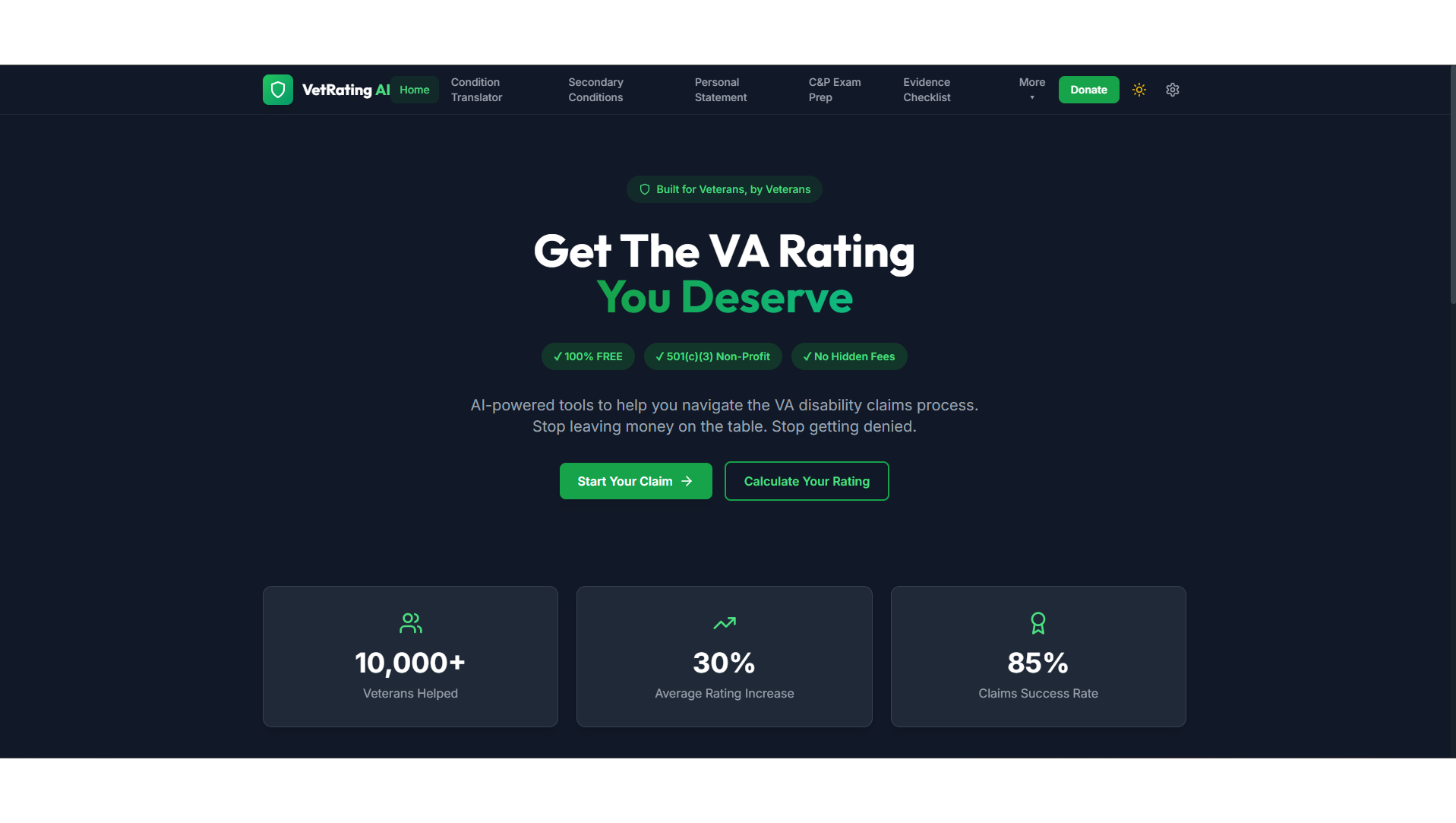 Help Veterans Get the Ratings They Deserve photo