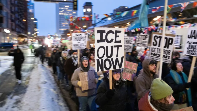 Support for affected families by ICE in Minneapolis photo