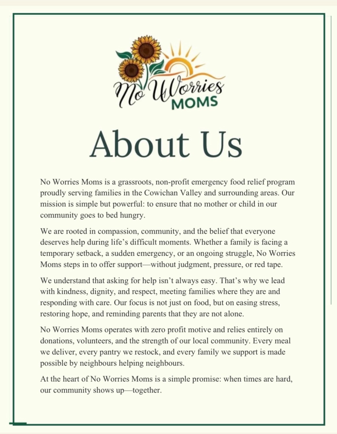 No Worries Moms Support campaign photo, 7 of 8