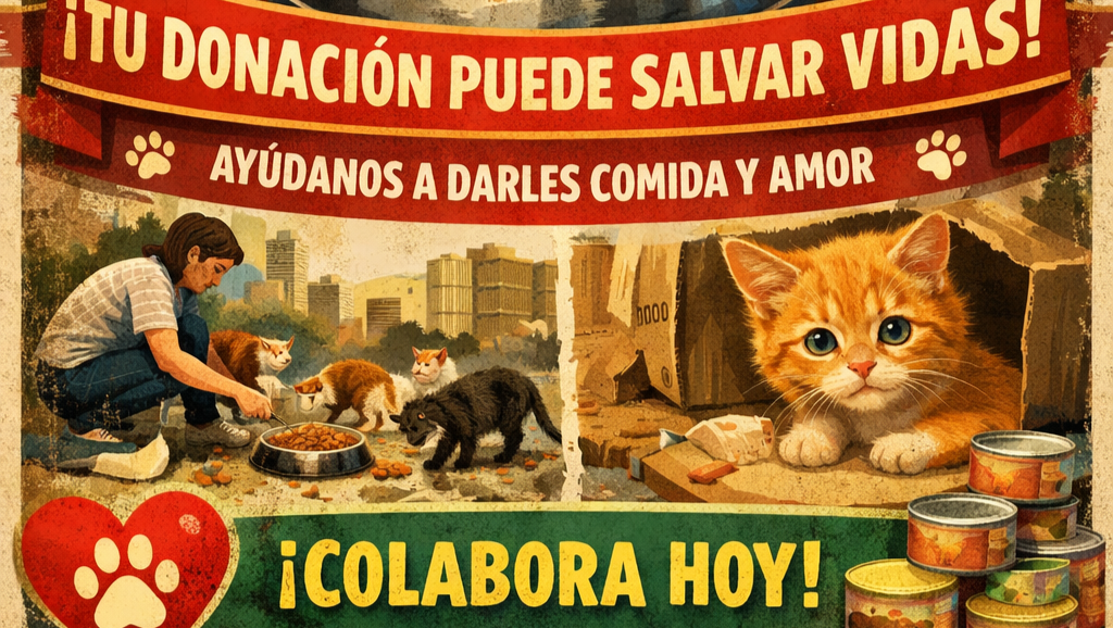 Tu donación alimenta y protege a gatos callejeros. photo
