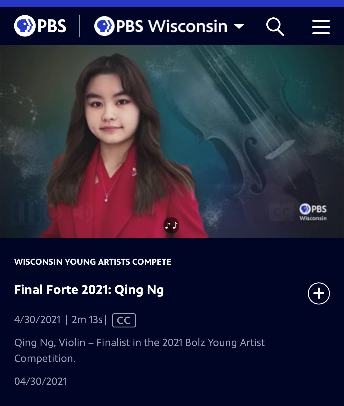 Help Qing Achieve Her Violin Dreams at Juilliard campaign photo, 6 of 7