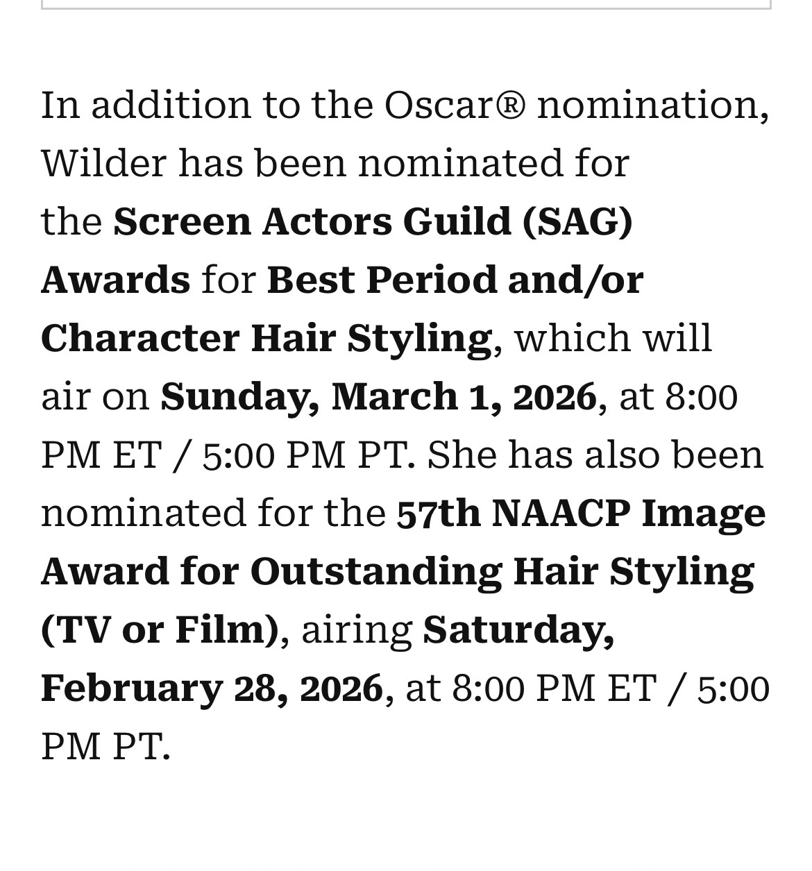 Help Tene Attend the Oscars & Governors Ball campaign photo, 4 of 6