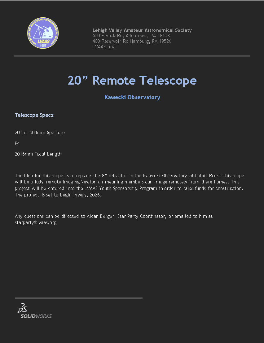 2026 YSP - 20" Remote Observatory at PR campaign photo, 6 of 7