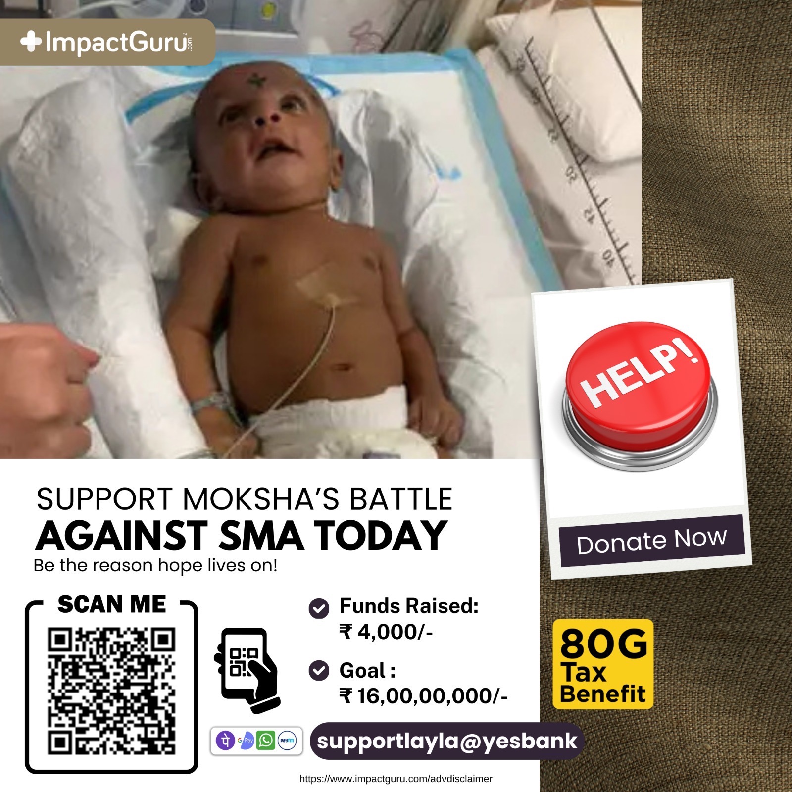Gene Therapy for Moksha's SMA Battle campaign photo, 5 of 6