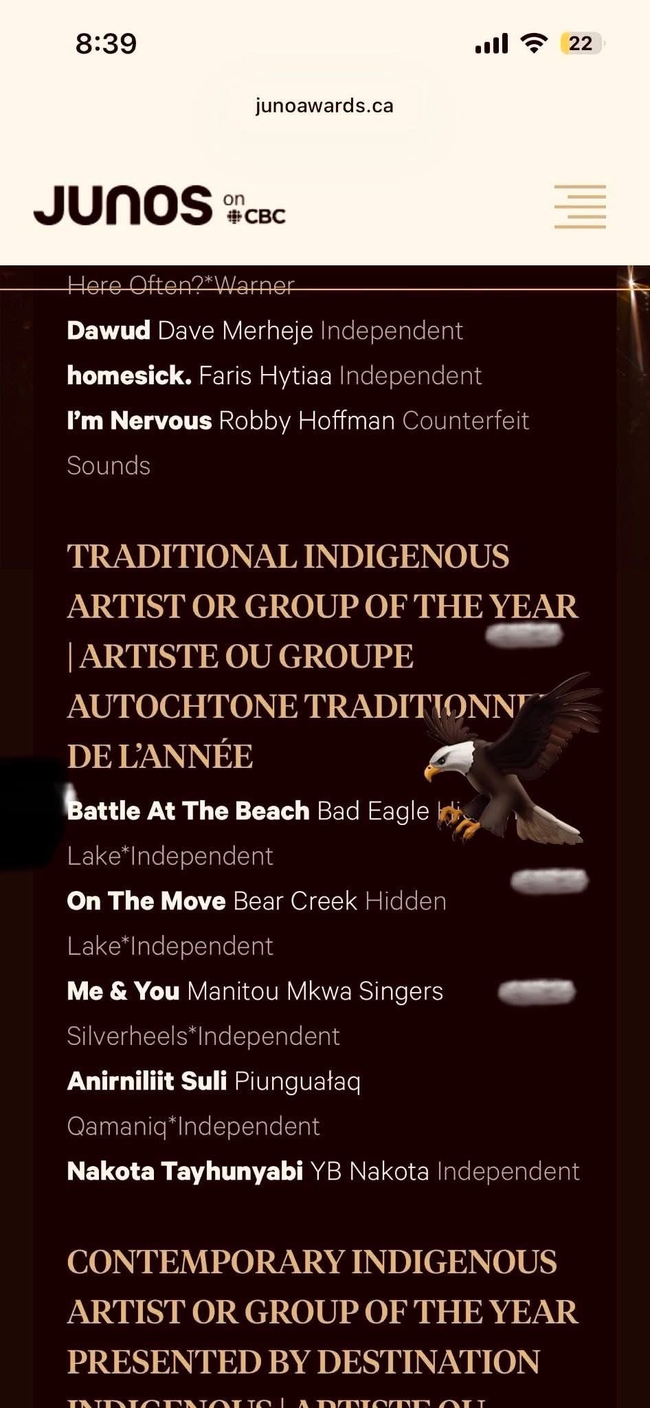 Send Gary and Elijiah to the Juno Awards campaign photo, 4 of 5