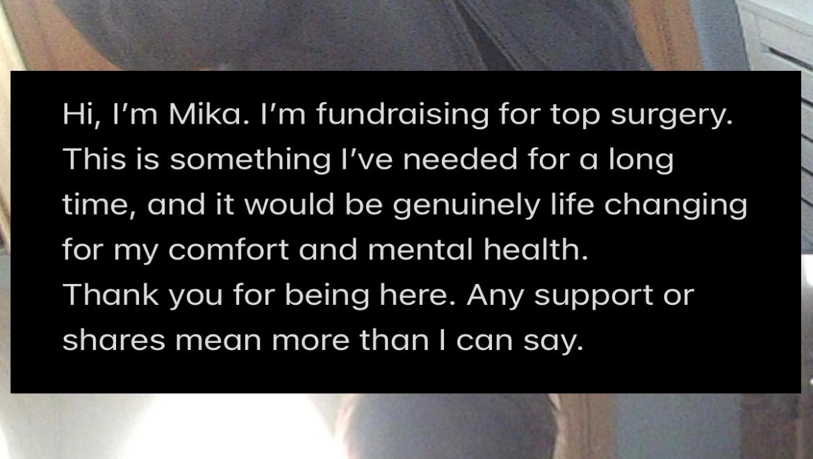 Help Mika Access Top Surgery Relief photo