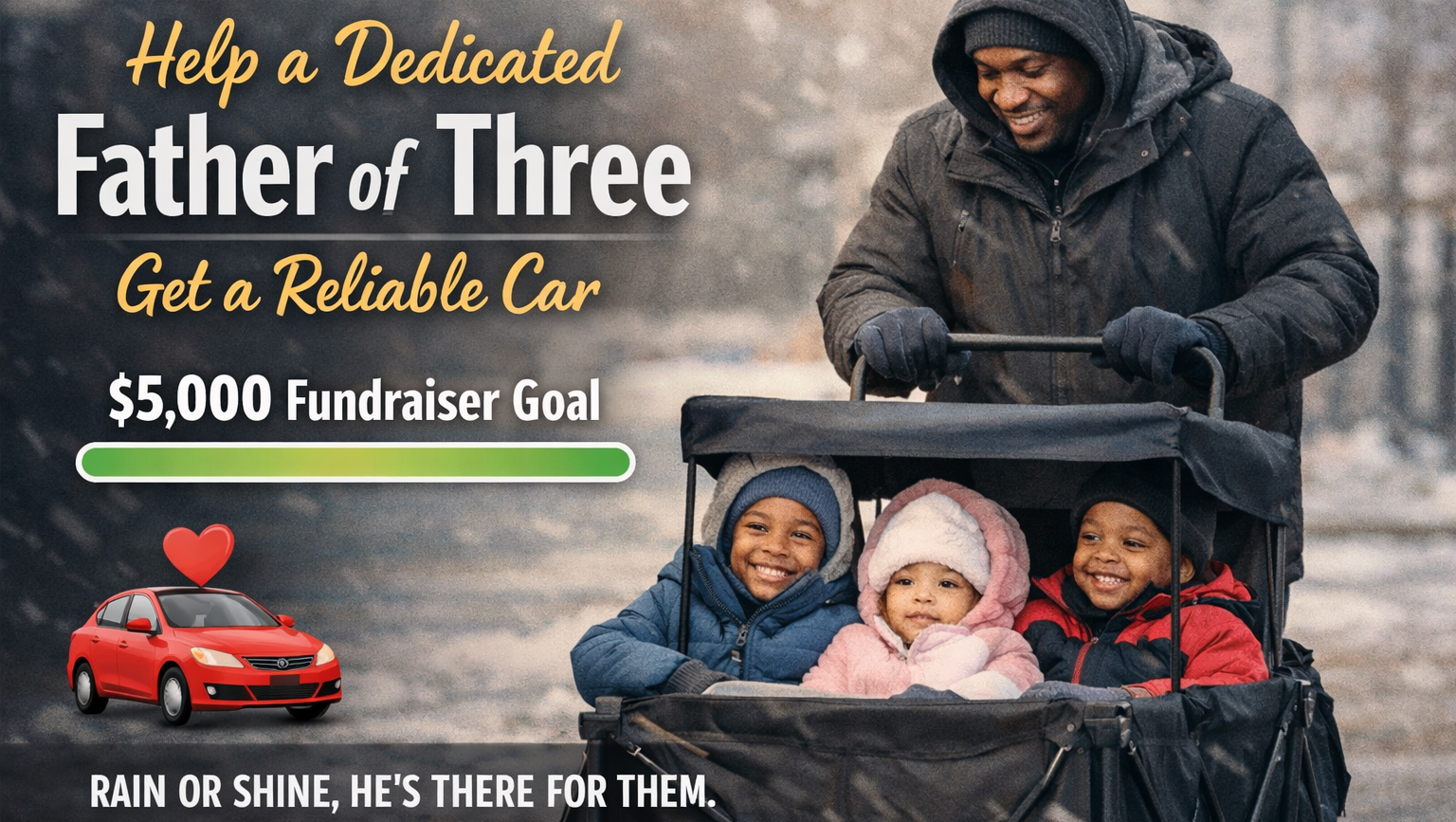 Help a Dedicated Father of Three Get Reliable Transportation