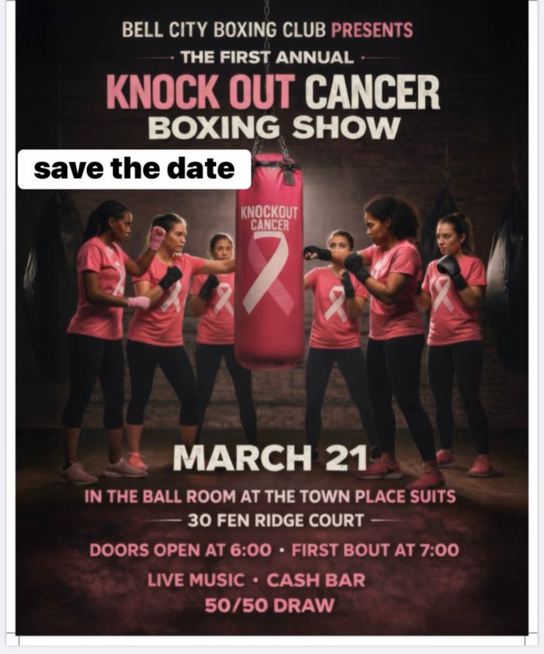 Supporting a Community Boxing Event for Cancer Awareness campaign photo, 2 of 5