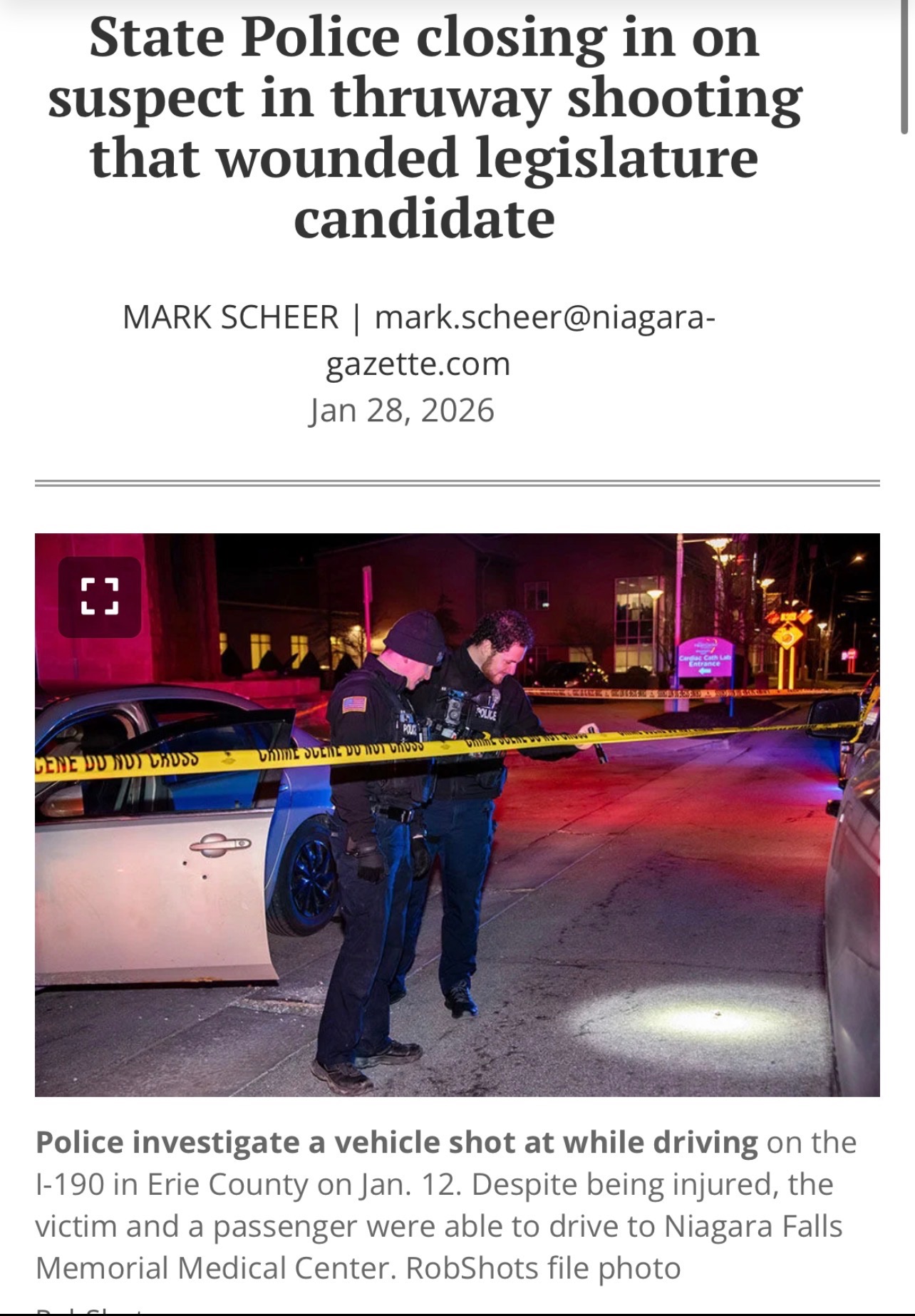 NY Republican Candidate Shot Three Times for Speaking Truth  campaign photo, 6 of 8