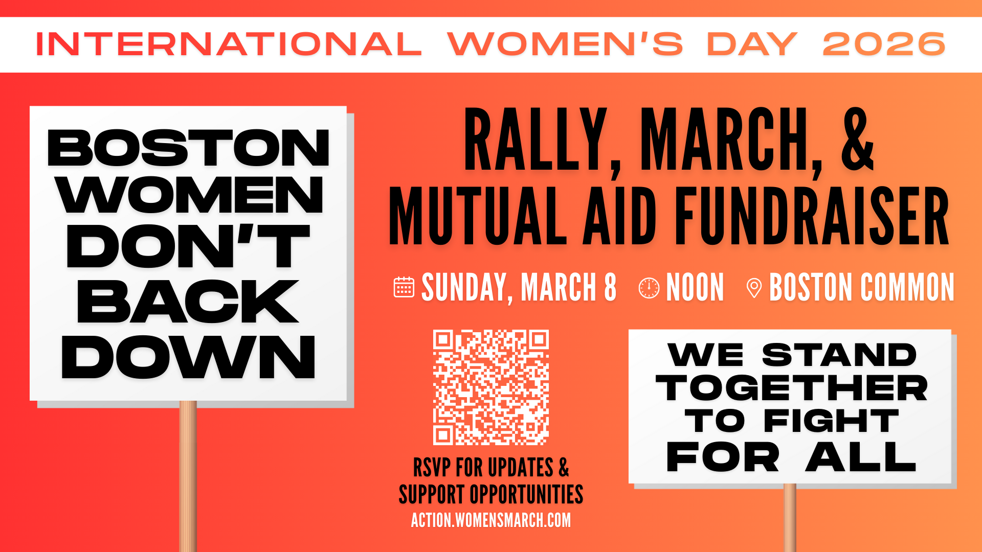 Boston Women's March- International Women's Day campaign photo, 4 of 8