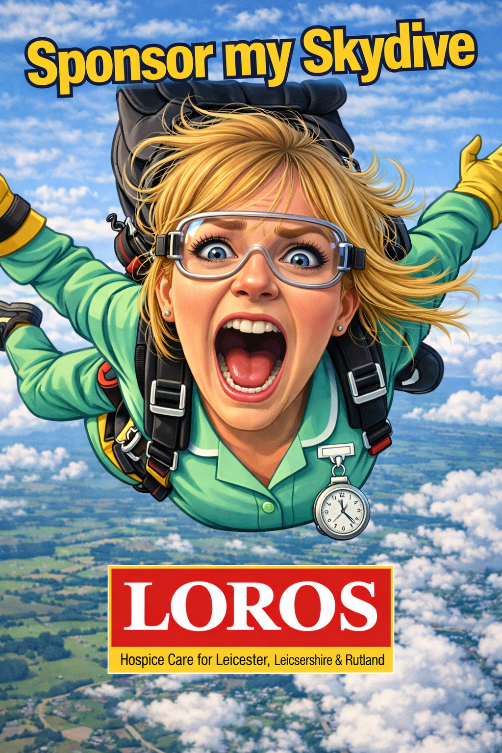 Skydive for LOROS Hospice campaign photo, 2 of 4